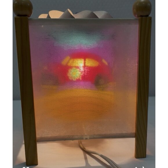 Vtg Magic Spinning Lamp Groovy Car Flowers Night Light 1998 🚗 - Picture 7 of 11